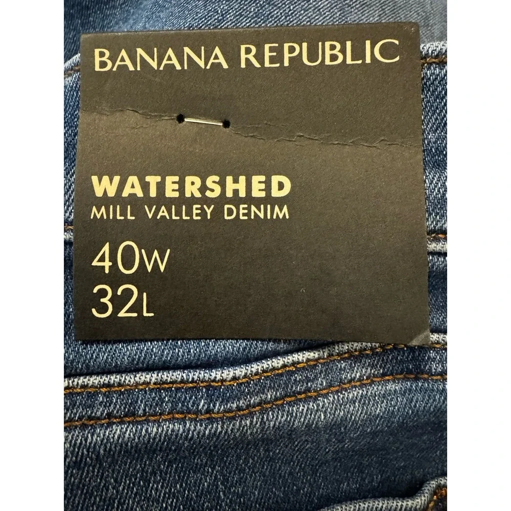 Banana Republic Tapered Fit Jeans Men 40x32 Medium‎ Wash Stretch